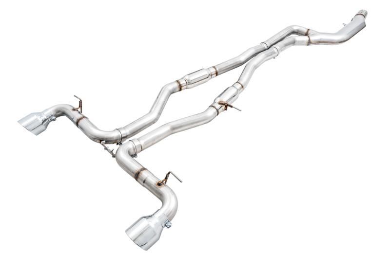 AWE Tuning 2020 Toyota Supra A90 Track Edition Exhaust - 5in Chrome Silver Tips, photo 1 of 1
