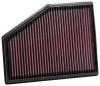 K&N 15-18 BMW 740I L4-3.0L F/I Replacement Drop In Air Filter, photo 1 of 1