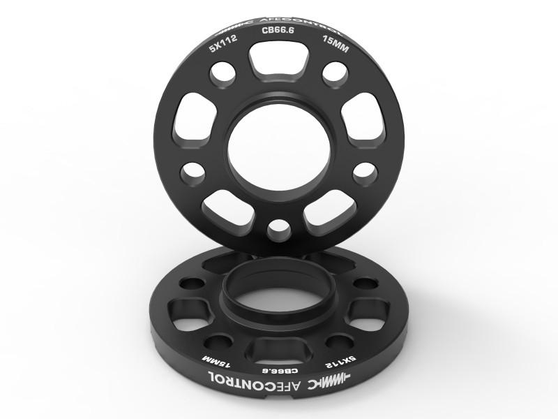 aFe CONTROL Billet Aluminum Wheel Spacers 5x112 CB66.6 15mm - Toyota GR, photo 1 of 1