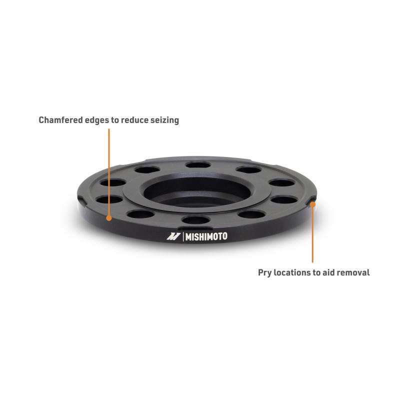 Mishimoto Wheel Spacers - 5x112 - 66.5 - 12 - M14 - Black, photo 1 of 1