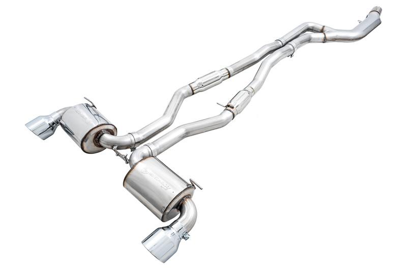 AWE Tuning 2020 Toyota Supra A90 Resonated Touring Edition Exhaust - 5in Chrome, photo 1 of 1